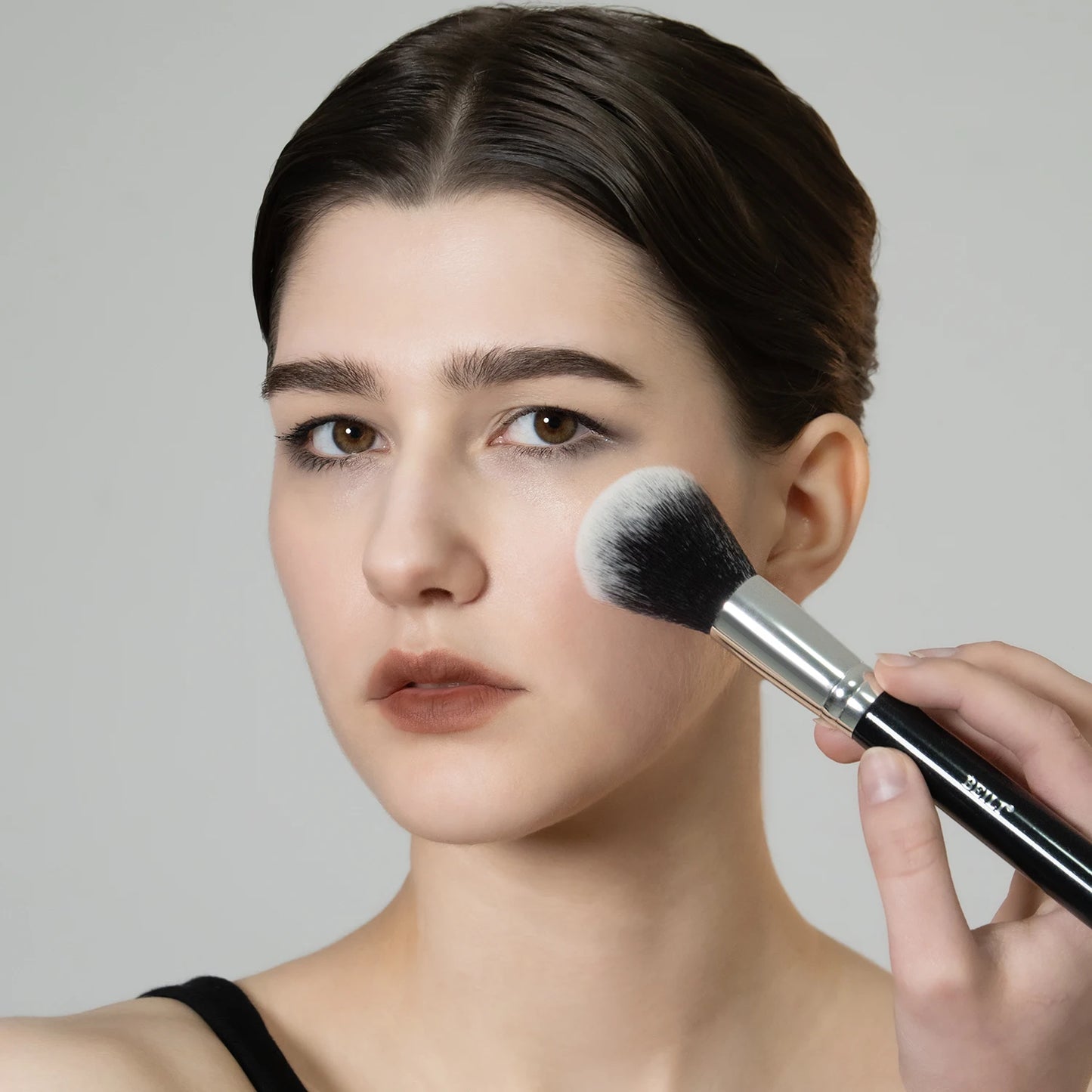 BEILI Black Professional Makeup Brush Set Natural Goat Hair Beauty Tools